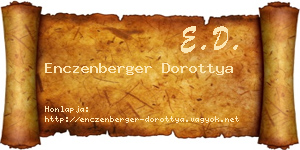 Enczenberger Dorottya névjegykártya