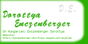dorottya enczenberger business card